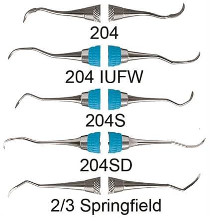 Hu-Friedy #204 Indiana University Fort Wayne Sickle Scaler, Double End, #2 Octagonal Handle, 1 Each thumbnail 5