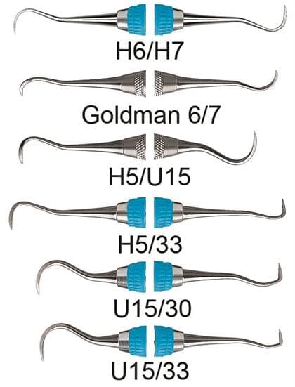 Hu-Friedy Sickle Scaler H5/U15 Double End, #6 Satin Steel Handle, SH5/U156 thumbnail 6