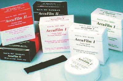 AccuFilm II Double-Sided Articulating Film, Red/Red, Pre-Cut Strips, 3-1/2" x 7/8", 21 Microns, 280/Pkg, S021 thumbnail 11