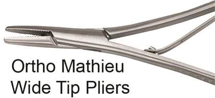 Hu-Friedy Ortho Mathieu Pliers, Wide Tip, Straight, Smooth, Non-Locking, Immunity Steel, 678-331 thumbnail 4