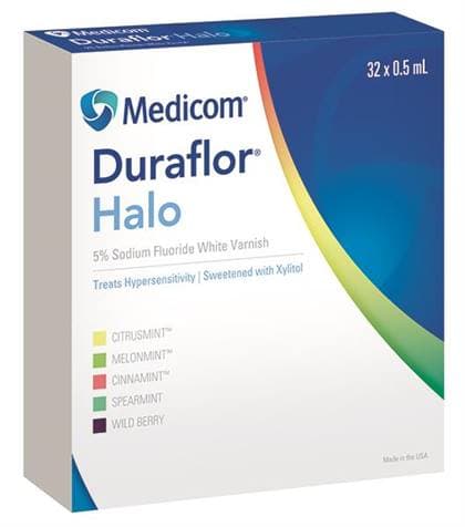 Duraflor Halo 5% Sodium Fluoride White Varnish, Spearmint, 0.5 mL Unit Dose, 250/Box, 1015-SM250 thumbnail 7