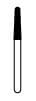 Zir-CUT™ Diamond Bur, FG, Round End Taper, #Z856-018, 1.8 mm Diameter, 8.0 mm Length, Blue, 5/Pkg thumbnail 7