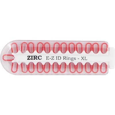 Zirc E-Z ID Rings, Extra-Large, Red, 25/Pkg, 70Z000M thumbnail 4