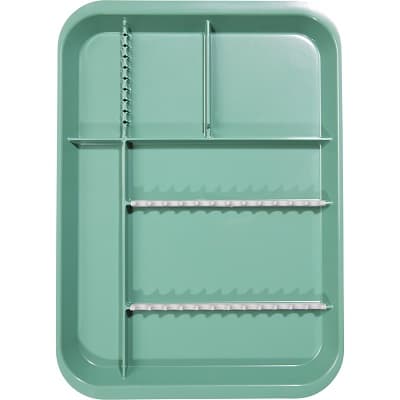 Zirc B-Lok Divided Setup Tray, Green, Size B, 13-3/8" x 9-5/8" x 7/8", 20Z451D thumbnail 7