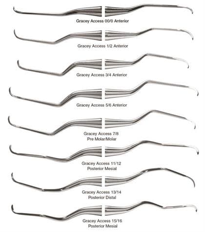 American Eagle Gracey +3 Access Curette 3-4 (3/8), Double End, EagleLite Resin Black Handle, AEGA3-4X thumbnail 5