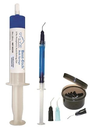 Best-Etch 37% Phosphoric Acid Etch Gel Bulk Kit, 30 mL Syringe with 5 Empty 6cc Syringes, Docking Port & 50 22ga Pre-Bent Tips, 502235 thumbnail 15