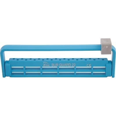 Zirc Steri-Bur Guard 22-Hole Bur Guard, Neon Blue, Fits FG/RA/HP Burs, Autoclavable, 50Z410-N thumbnail 5