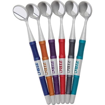 Zirc Crystal HD #5 Assorted Jewel Resin Mouth Mirror Screw-On Heads, Cone Socket, 12/Pk, 50Z372-JWL thumbnail 5