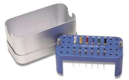 Dentsply Sirona Endo Stand, Stainless Steel with Aluminum Insert, Blue, Holds 40 Instruments, 94 mm x 82 mm x 45 mm, 1/Pk, 671681 thumbnail 14