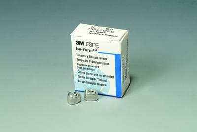 3M Iso-Form Temporary Tin-Silver Crown, First Bicuspid, Upper Left, Size U45, 5/Box, U45 thumbnail 11