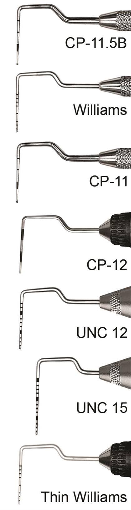 Hu-Friedy Qulix Color-Coded Probes, Single-End, #12 Novatech (1-12), #6 Satin Steel Handle thumbnail 4