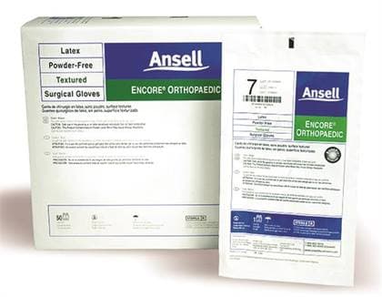 Ansell Encore PF Sterile Surgical Gloves, Powder-Free Latex, Textured, Size 6.5, Natural, 50 Pairs/Box, 5785002 thumbnail 13