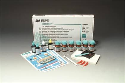 3M Vitremer Core Buildup/Restorative PEDO Trial Kit, 5g Powder, 2.5mL Liquid, 2mL Primer, 2mL Finishing Gloss, 3303MPP thumbnail 4