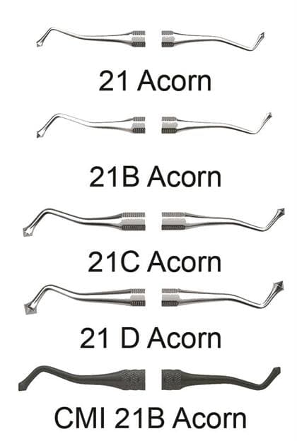Premier Acorn Carver #21B, Double-End, Octagonal Handle, 1/Pk, 1003051 thumbnail 7