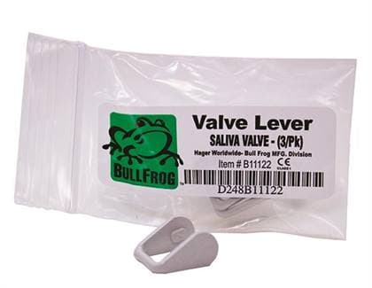 Hager Worldwide Bull Frog Saliva Ejector Replacement Lever, Gray, Autoclavable, 3/Pk, B11122 thumbnail 12