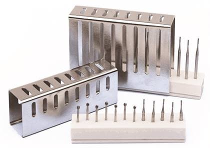 Hu-Friedy IMS 1/2 Bur Cushion with Tall Lid, Silicone Base, Stainless Steel Lid, Holds 6 Burs, IMS-1372TH thumbnail 4
