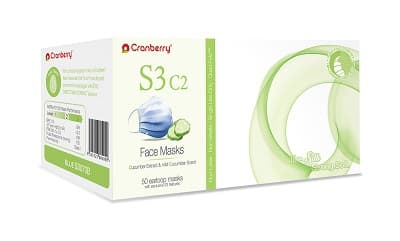 Cranberry S3 C2 Earloop Face Mask, ASTM Level 3, Blue, Cucumber Scent, 50/Box, S3070B thumbnail 15