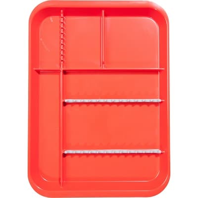 Zirc B-Lok Divided Setup Tray, Size B (Ritter), Red, 13-3/8" x 9-5/8" x 7/8", 20Z451-M thumbnail 4