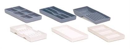 Zirc #16 White Plastic Cabinet Tray, Hand Instruments, Deep Well, 7-3/4" x 3-3/4" x 1", 20Z202A thumbnail 5