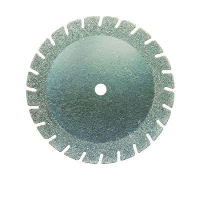 Meisinger 940F-220-HP Double-Sided Serrated Edge Diamond Disc, Super Flexible, Fine Grit, 22 mm, Red, 1/Pk thumbnail 5