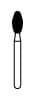 NTI Diamond Bur, FG, Coarse, Football, #369-025, 2.5 mm Diameter, 5.5 mm Length, 5/Pkg, C369-025 thumbnail 7