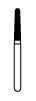 NTI® FG Diamond Bur, Medium Grit, Safe End Taper, #851-016 (M851-016), 1.6 mm Head Diameter, 8.0 mm Head Length, Gray, 5/Pkg thumbnail 5