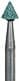 Shofu Dura-Green Silicon Carbide Finishing Stones, CN2 Pointed Cone, CA (Contra Angle) Shank, Green, 12/Pk, 0053 thumbnail 3