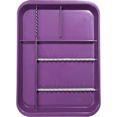 Zirc B-Lok Divided Set-Up Tray, Size B, Plum, 13-3/8" x 9-5/8" x 7/8", 20Z451-E thumbnail 4