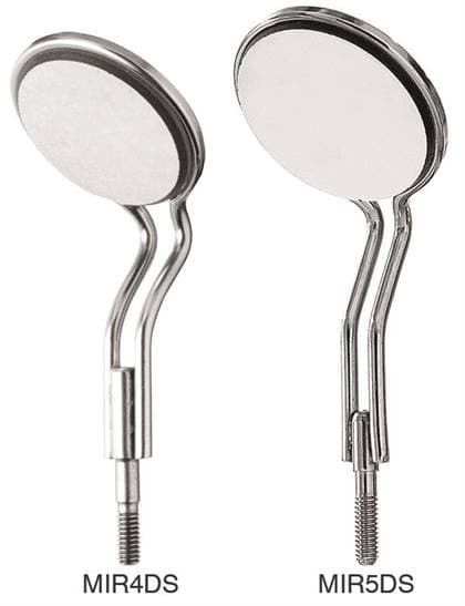 Hu-Friedy #5 Double-Sided Cone Socket Front Surface Mouth Mirror, Rhodium-Coated, 6/Pk, MIR5DS/6 thumbnail 12