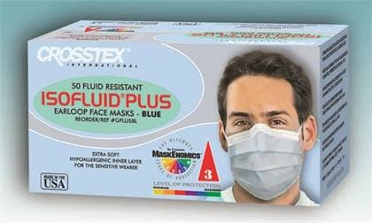 Isofluid Plus Earloop Face Mask, ASTM Level 1, Blue, 50/Box, GPLUSBL thumbnail 19
