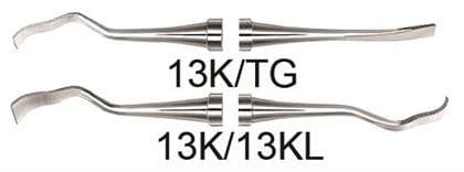 Hu-Friedy #13K/TG Kirkland Periodontal Bone Chisel, Double End, #2 Octagonal Handle, S13K/TG thumbnail 5