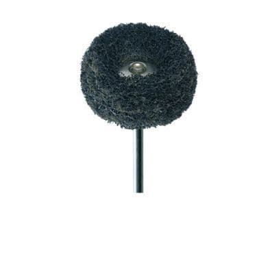 Meisinger Fuzzie Polishing Wheel, Acrylic, Medium Grit, Grey, 25mm, Handpiece, 5/Pkg, 253M-250-HP thumbnail 9