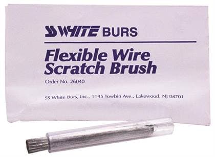 SS White Wire Cleaning Brush, Scratch Bur (Hunter Scratch), Stainless Steel, 1 Each thumbnail 5