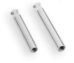 Young Dental RA Metal Latch Mandrel, 0.55" / 14 mm, Nickel-Plated Brass, Autoclavable, 12/Pk thumbnail 2