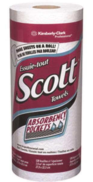 Scott Roll Towels, Perforated, 8.78 in x 11 in, 20 Rolls/Case thumbnail 2