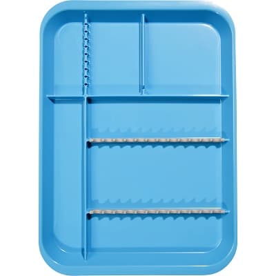 Zirc B-Lok Divided Setup Tray, Size B (Ritter), Neon Blue, 13-3/8" x 9-5/8" x 7/8", 20Z451-N thumbnail 5