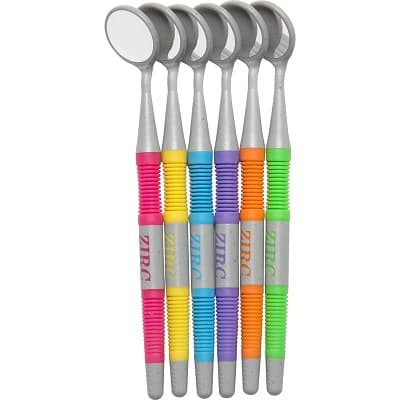 Zirc Crystal HD® #5 Resin Mouth Mirror Screw-On Heads, Assorted Vibrant (Cone Socket), Pack of 12, 50Z372-Neon thumbnail 8