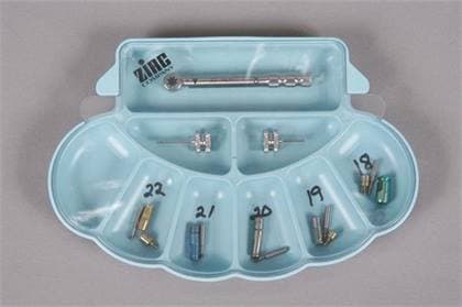Zirc Implant Organizer, Arch Shaped, Light Blue with Cover, 20Z490B thumbnail 5