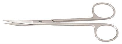 Nordent Goldman-Fox #313 Surgical Scissors, Curved, One Serrated Blade, 5" (130 mm), Stainless Steel, 1/Pk thumbnail 2