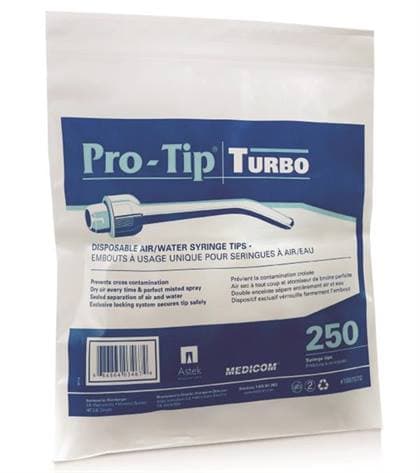 Pro-Tip Turbo Disposable Air/Water Syringe Tips, White, 250/Bag, 116410 thumbnail 6