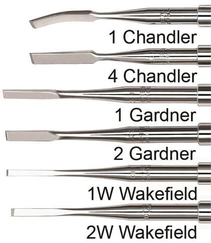 Hu-Friedy #1 Chandler Bone Chisel, Single Bevel, 5mm, #524 Round Handle, CC1 thumbnail 5