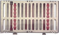 Hu-Friedy IMS Signature Series Double-Decker Cassette, 14-Instrument Capacity, Red, 4.5" x 8" x 1.5", IM9140 thumbnail 4