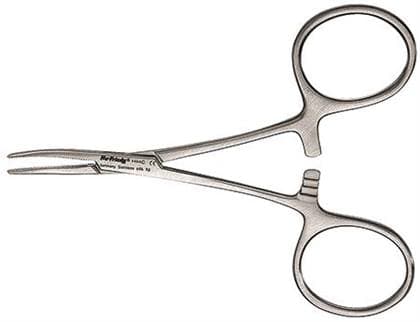 Hu-Friedy Hartmann Hemostat, 4" Curved, Stainless Steel, HHC thumbnail 5