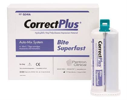 Correct Plus Hydrophilic VPS Impression Material, Berry Auto-Mix Putty, Regular Set, 50 ml Cartridges, 4/Pk, Q34HAA thumbnail 7
