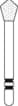Two Striper® Skooter™ Diamond Burs FG, Acorn, 2 (F2), Very Fine, Pkg/5, #905, 3.0 mm, 2015193 thumbnail 4