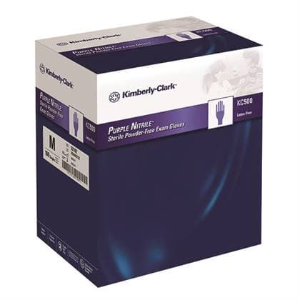 Halyard Purple Nitrile Sterile Exam Gloves, Powder-Free, Large, 50 Pairs/Box, 55093 thumbnail 7