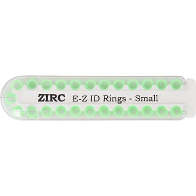 Zirc E-Z ID Instrument Rings, Small, Neon Green, 25/Pkg, 70Z100P thumbnail 6