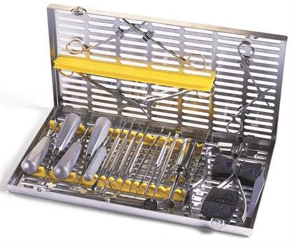 Hu-Friedy IMS Signature Series Oral Surgery Cassette, Gray, 8" x 14.5" x 1.25", Holds 12 Instruments + 4 Elevators + 3 Hinged Instruments, IMSOSGRY thumbnail 5
