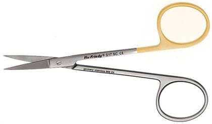 Hu-Friedy #17 Iris Super-Cut Scissors, Straight, 4-1/2", 1 Serrated Blade, S17SC thumbnail 7