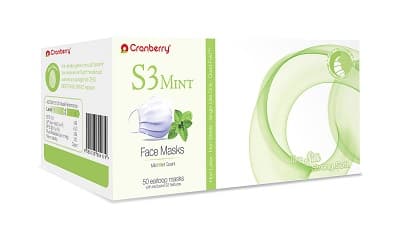 Cranberry S3 Mint Earloop Face Mask, ASTM Level 3, Lavender, 50/Box, S3090L thumbnail 9